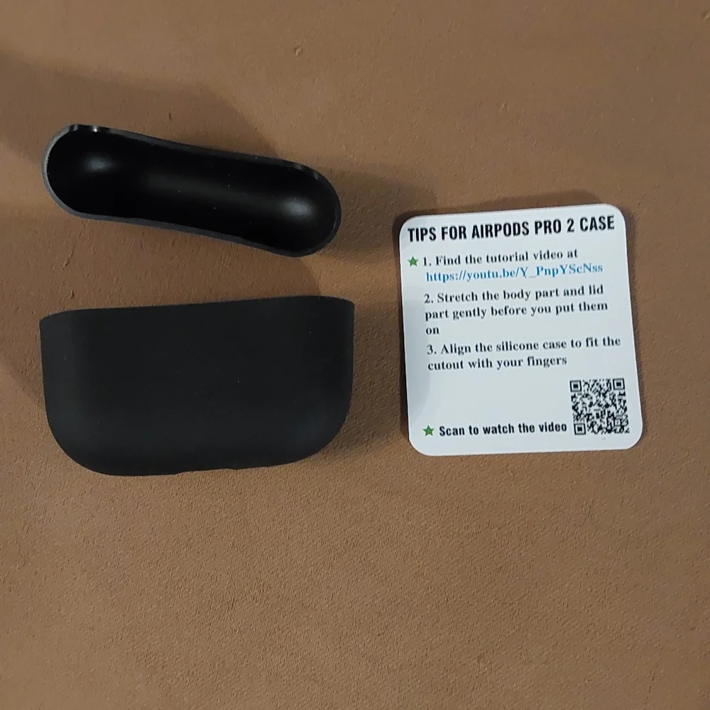 Black silicone case cover for ipods pro 2 (355)